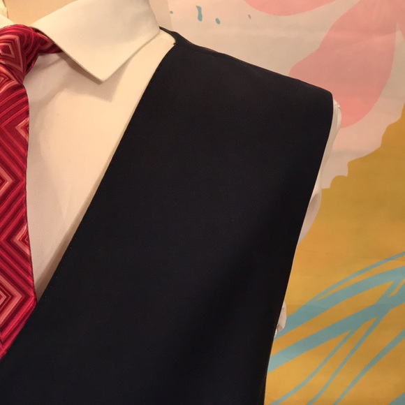 Navy blue Dress Vest - Picture 6 of 17